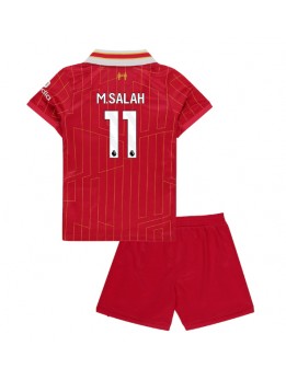 Billige Liverpool Mohamed Salah #11 Hjemmedraktsett Barn 2024-25 Kortermet (+ Korte bukser)